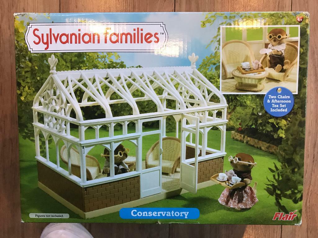 sylvanian families conservatory set